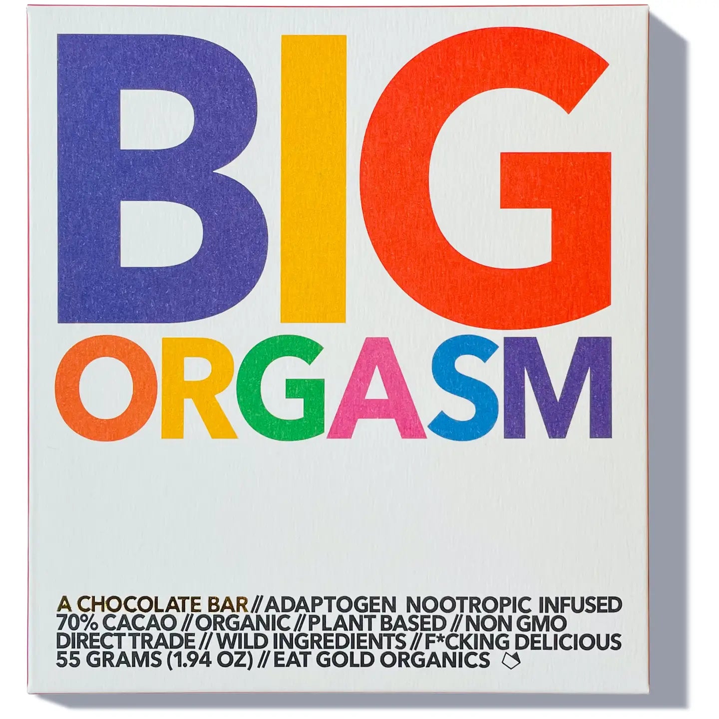 Women's Satin Sleepwear Lingerie BIG ORGASM Chocolate Bar