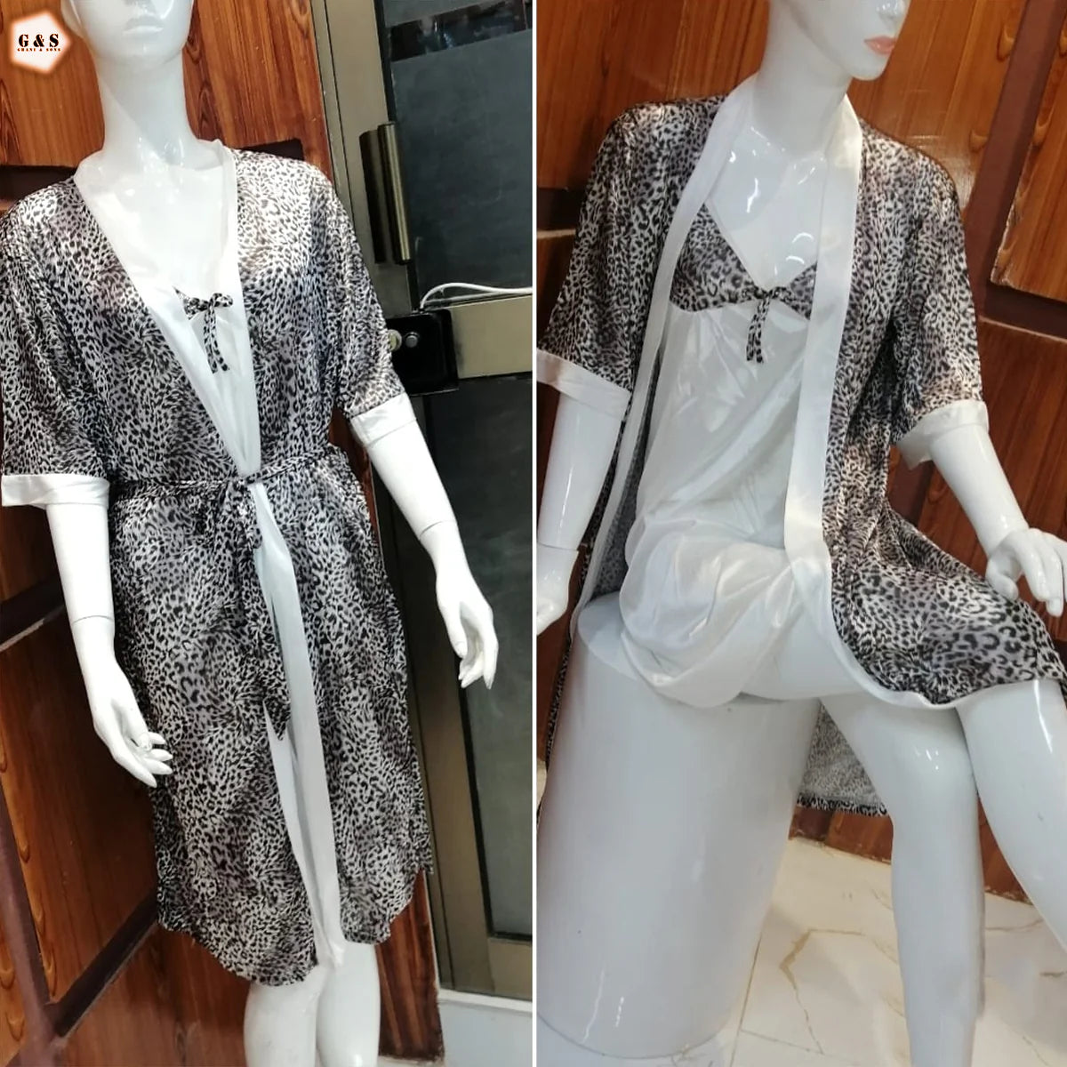 Sexy Lingerie for Women with Stockings Buy Stylish & Comfortable Cheetah Nightwear - Stylish Nighty for Women - 2 Pcs Sexy Lingerie for Women with Stockings Buy Stylish & Comfortable Cheetah Nightwear - Stylish Nighty for Women - 2 Pcs