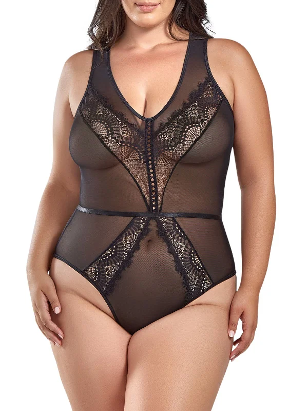 Women's Thermal Lingerie for Cold Weather Women's Madison Plus Size Teddy Lingerie