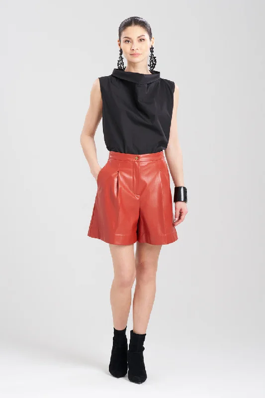 Women's Shapewear Lingerie Sets Vegan Luxe Lambskin Shorts