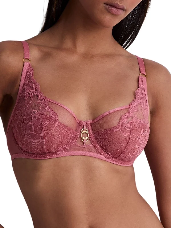 Eco-Friendly Organic Lingerie for Women Feeling Myself High Apex Plunge Bra - Rosewood Eco-Friendly Organic Lingerie for Women Feeling Myself High Apex Plunge Bra - Rosewood