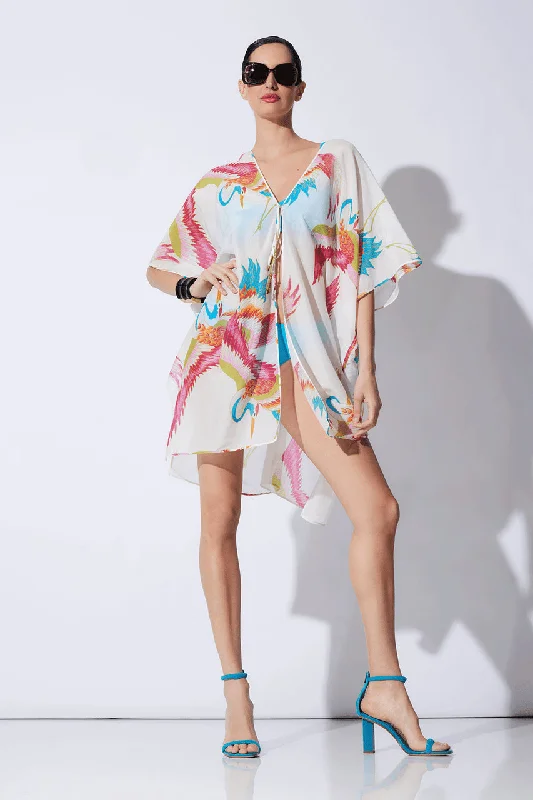 Women's Bridal Lingerie Collection Crane Cotton Silk Sheer Cover-Up