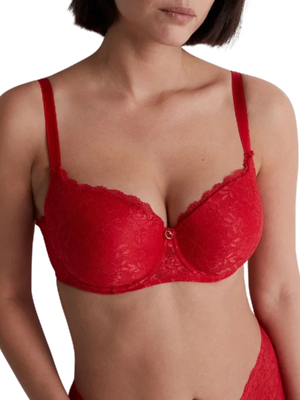 Sexy Lingerie for Women with Stockings Rosessence Care Half Cup Bra - Gala
