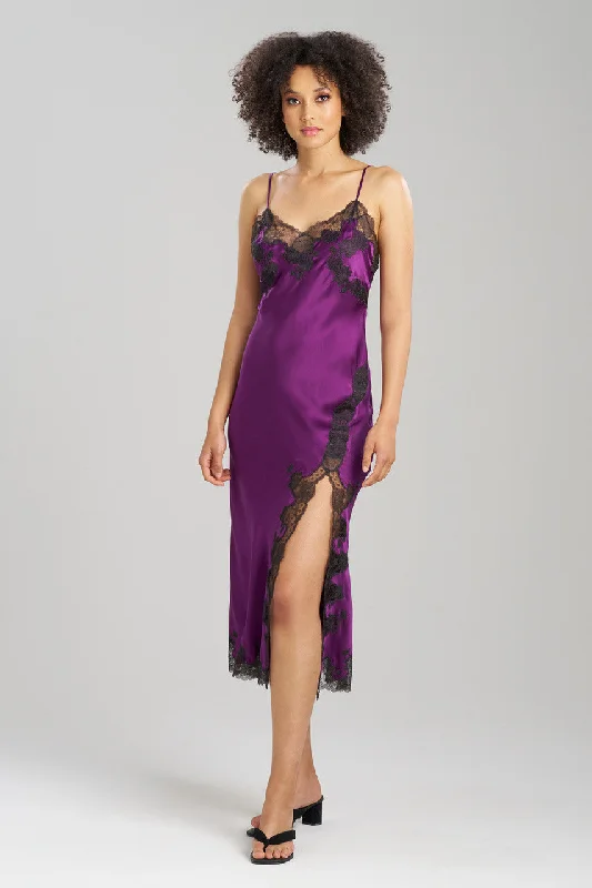 Lingerie Gift Sets for Women Lolita Lace Slit Silk Gown