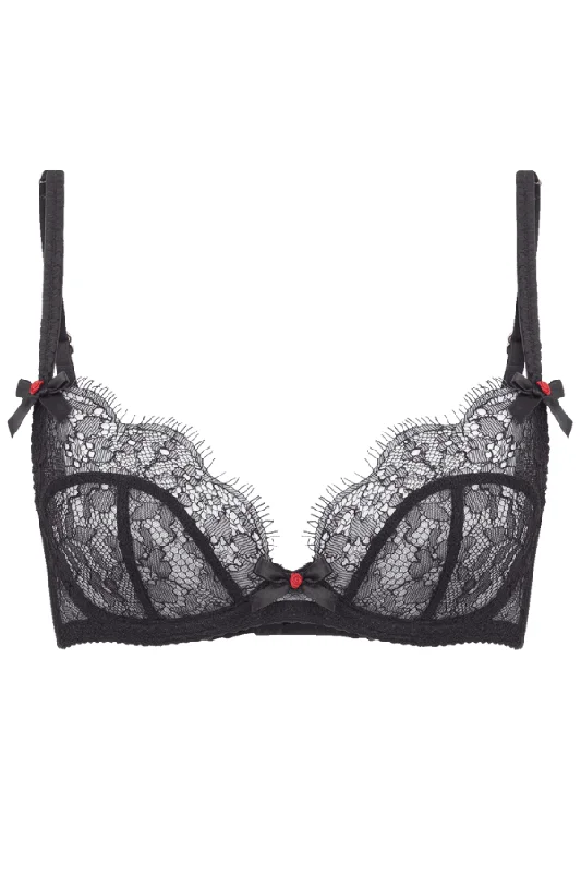 Designer Lingerie Sets for Women Lorna Lace Bra - Black
