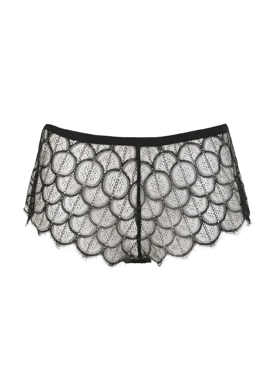 Women's Everyday Wear Lingerie Mystic Shadow Shorty- Black