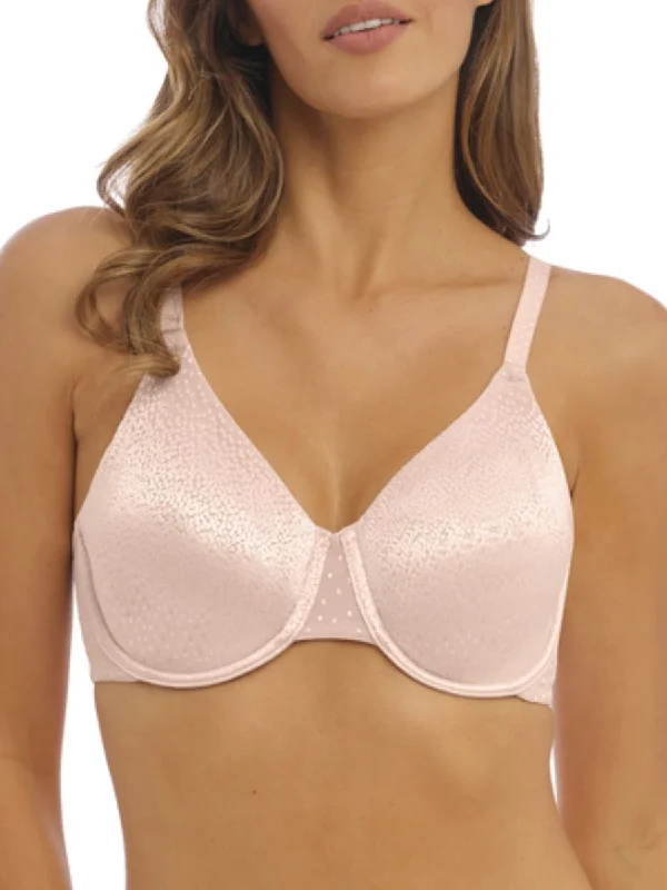 Elegant French Lace Lingerie for Women Back Appeal Underwire Bra - Rose Dust