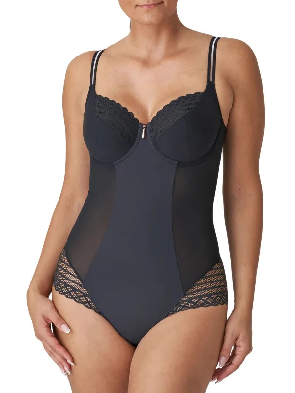 Vintage Inspired Lingerie for Women East End Body - Charcoal