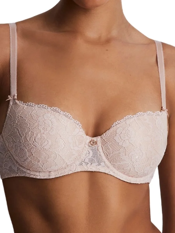 Women's High Waist Lingerie Bodysuits Rosessence Care Half Cup Bra - Nude D'été