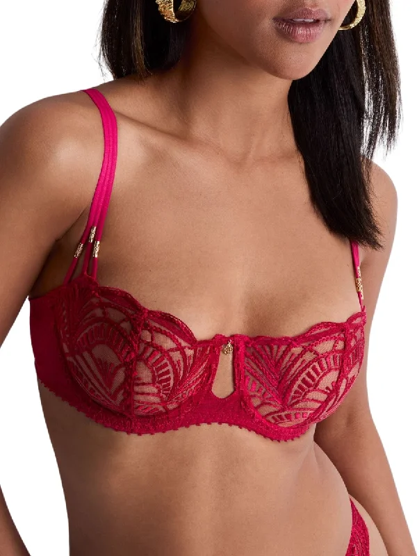 Plus Size Lace Lingerie for Women Vibes Half Cup Bra - Love Potion