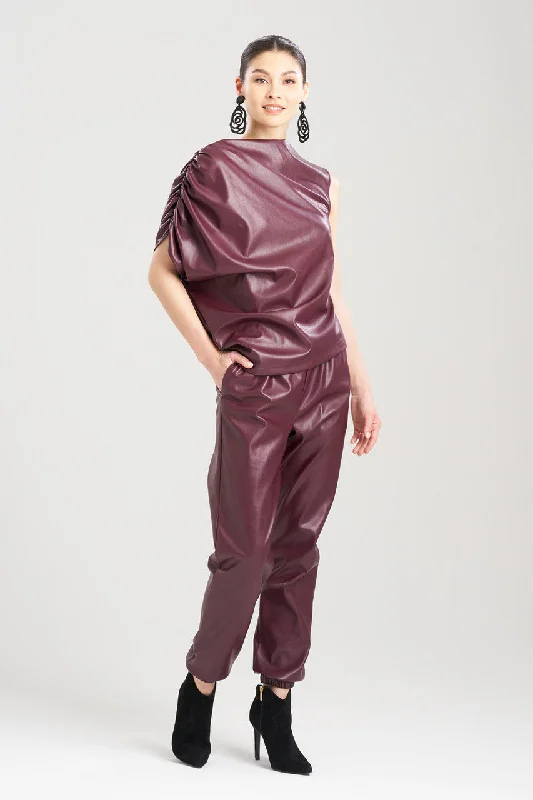 Eco-Friendly Organic Lingerie for Women Vegan Luxe Lambskin Drape Top