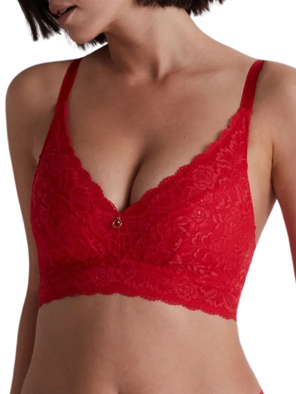 Plus Size Lace Lingerie for Women Rosessence Care Triangle Bralette - Gala