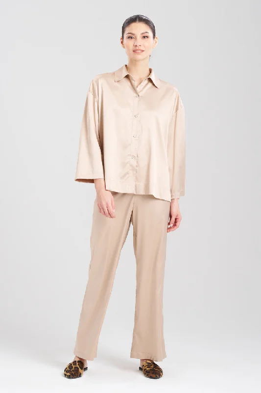 Women's Lingerie with Matching Robes Glamour Button Down Top