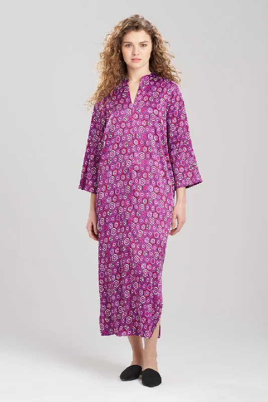 Vintage Inspired Lingerie for Women Kano Zip Caftan