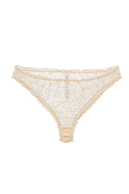 Sexy Lingerie for Women with Stockings Dear Diary Panties - Nude