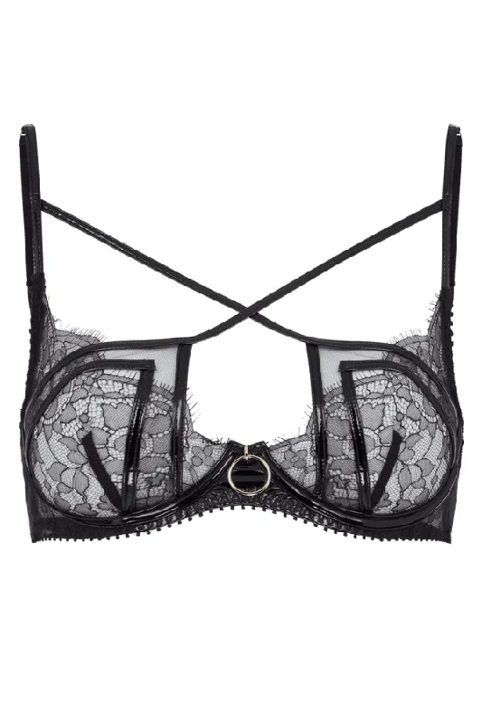 Women's Shapewear Lingerie Sets Foxie Bra - Black