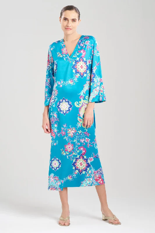 Women's High Waist Lingerie Bodysuits Jaipur Satin Caftan