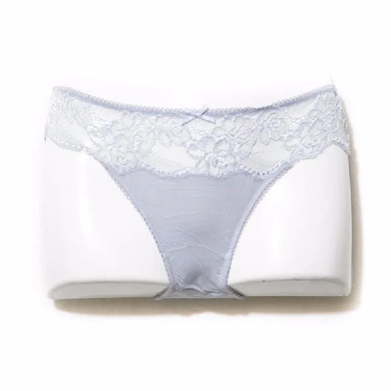 Women's Maternity Lingerie Grey Net Lace Cotton Underwear