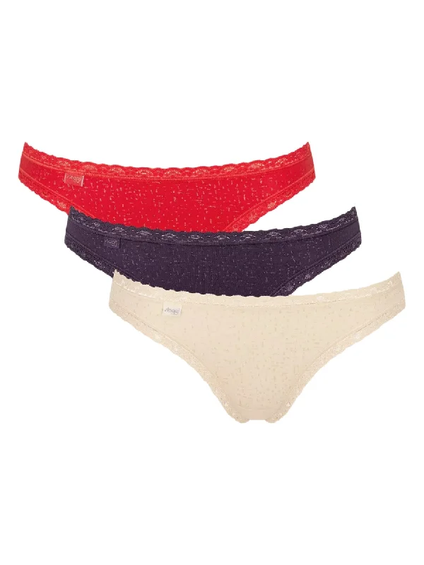 Eco-Friendly Organic Lingerie for Women 24/7 Weekend Holiday Brazilian (3 Pack)