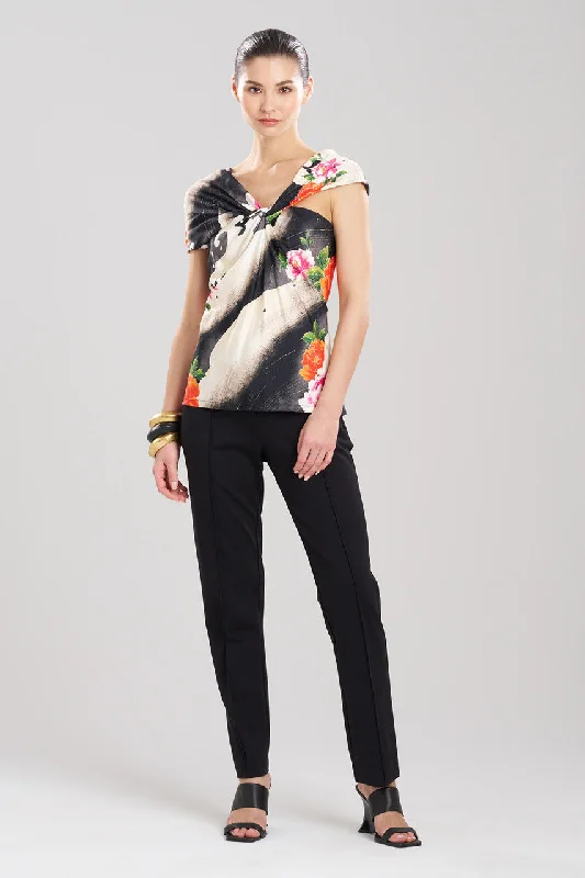 Women's Lingerie with Matching Robes Mayumi Cotton Silk Asymmetrical Top