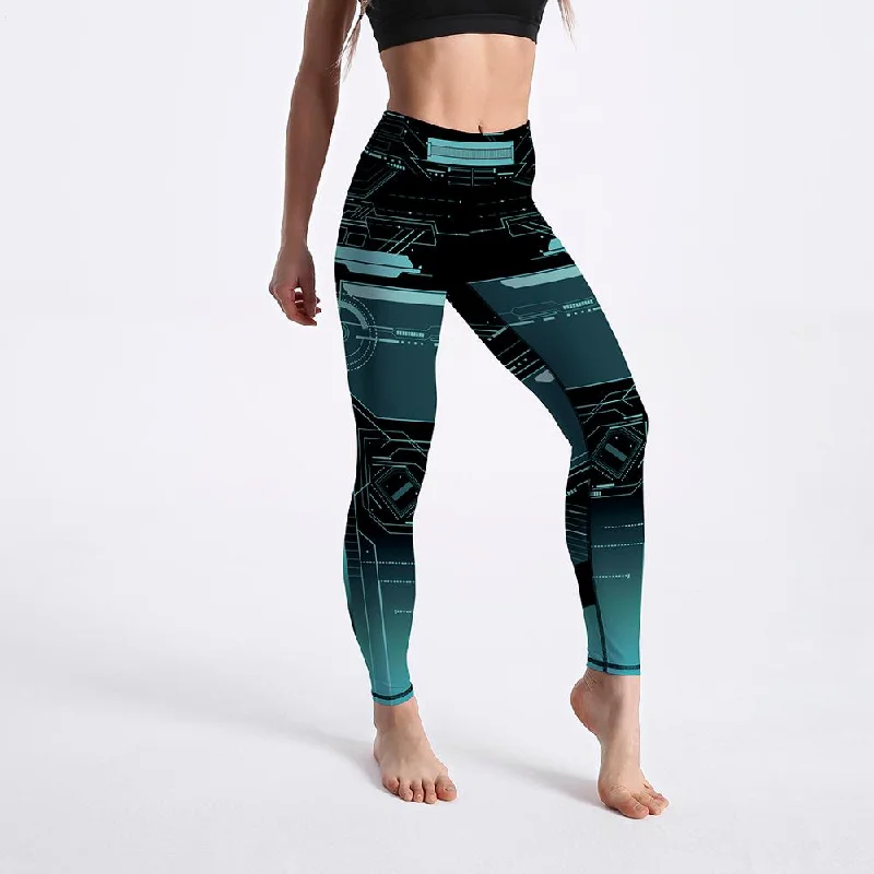 Comfortable Cotton Lingerie for Women Geometric Pattern Digital Printing Sportswear