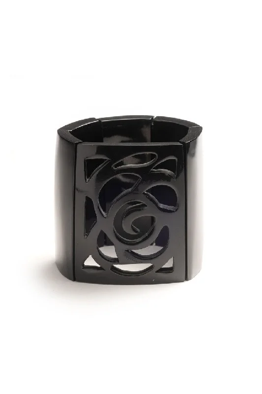 Women's Silk Lingerie Sets Buffalo Horn Square Scroll Bangle