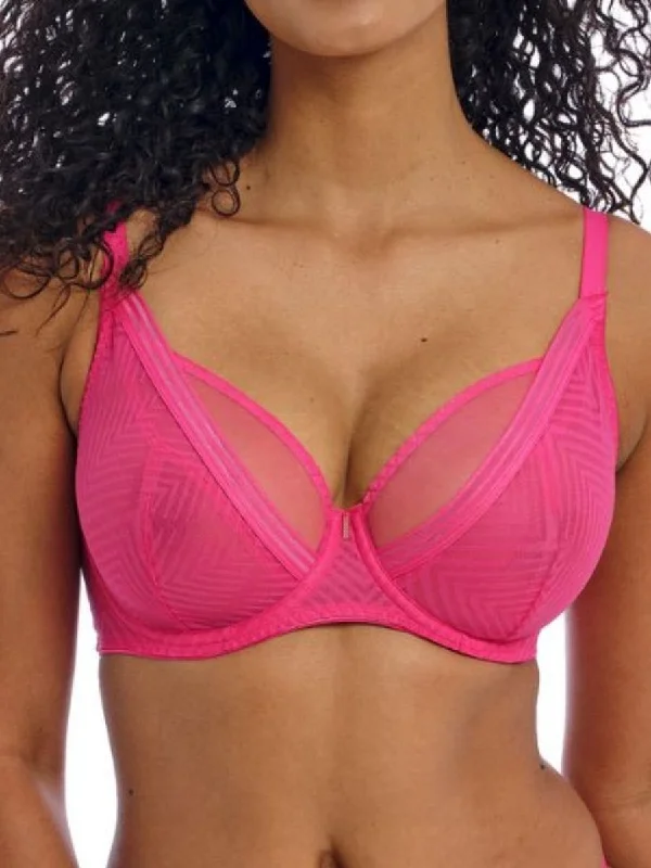 Women's Silk Lingerie Sets Tailored High Apex Plunge Bra - Love Potion