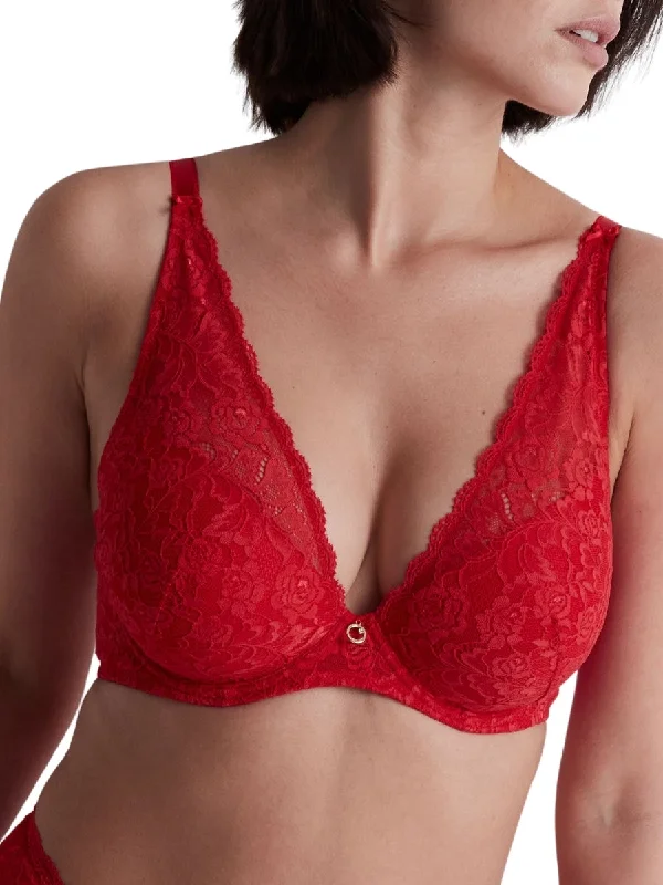 Designer Lingerie Sets for Women Rosessence Care High Apex Plunge Bra - Gala