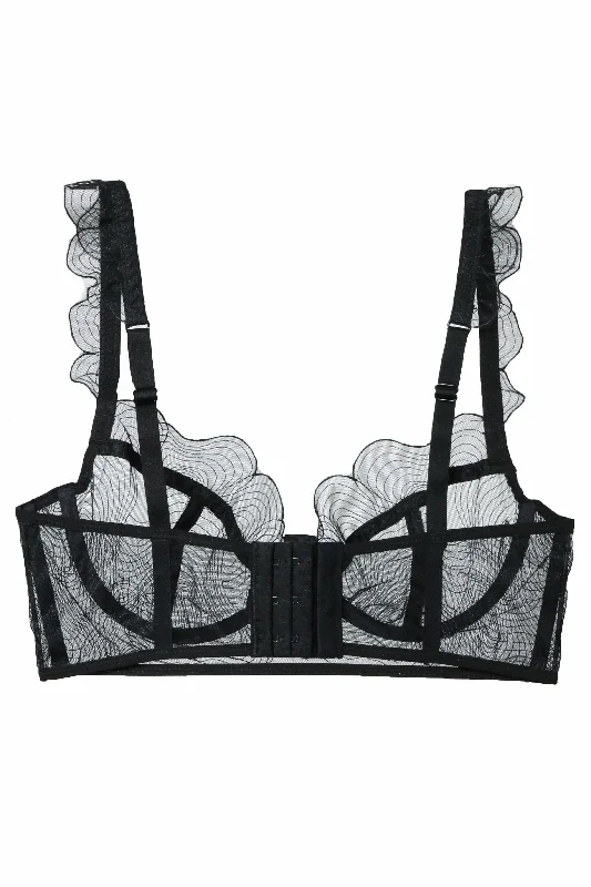 Breathable Bamboo Lingerie for Women Bliss Bra - Black