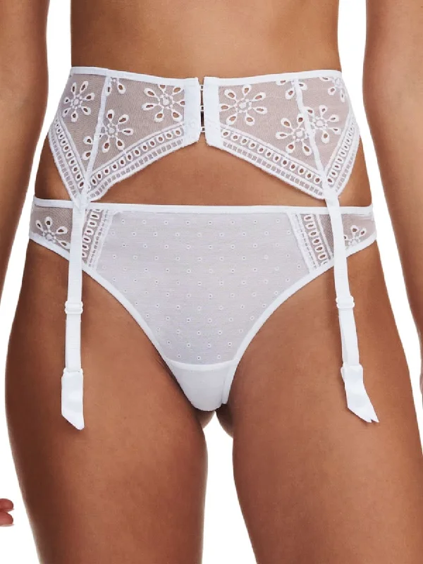 Women's Satin Sleepwear Lingerie Prisca Suspender Belt