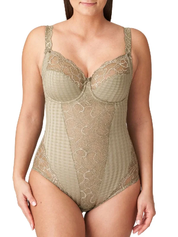 Women's Corset Style Lingerie Madison Full Cup Body - Golden Olive