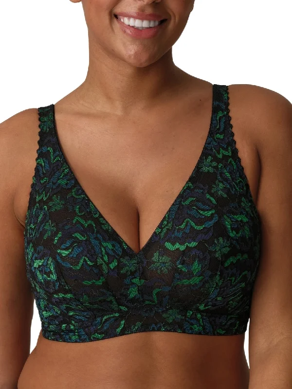 Women's Bridal Lingerie Collection San Angel Wireless Bralette - Peacock Feather