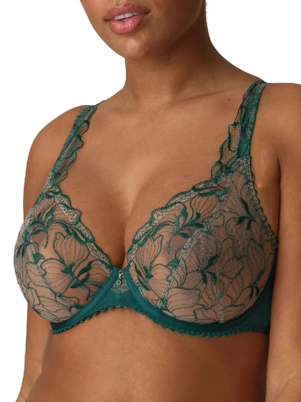 Women's Tummy Control Lingerie Springdale Plunge Bra - Jasper Green