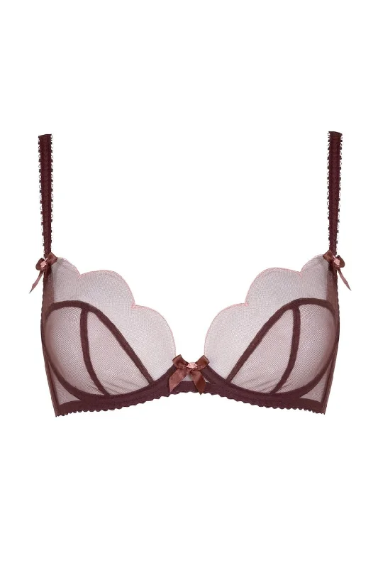 Breathable Bamboo Lingerie for Women Lorna Bra - Brown/Peach