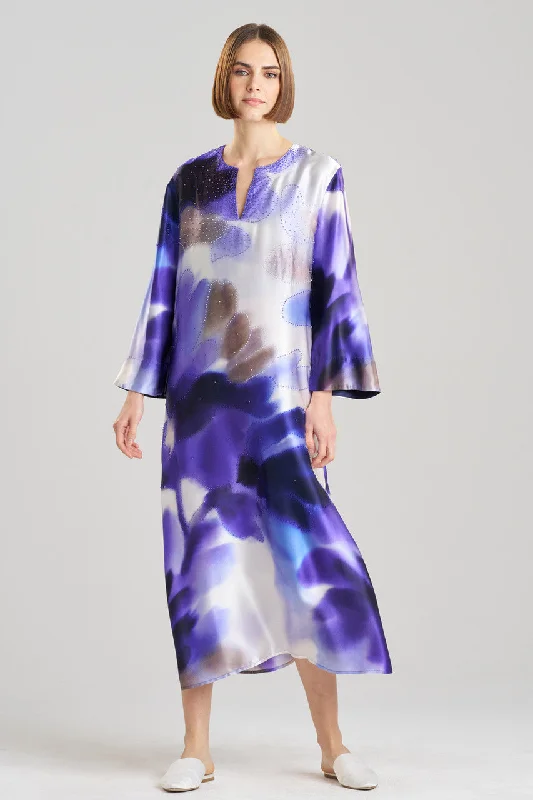 Women's Maternity Lingerie Malaga Embellished Silk Caftan