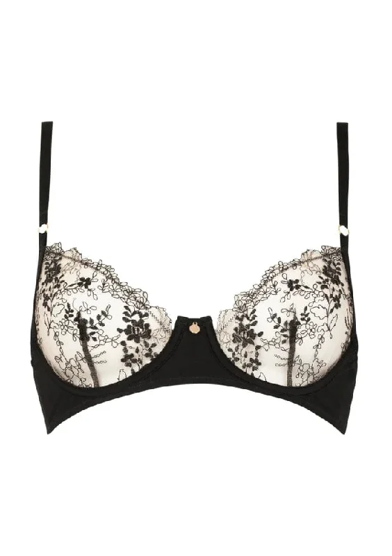 Luxury Lingerie for Special Occasions Après Minuit Half-Cup- Black