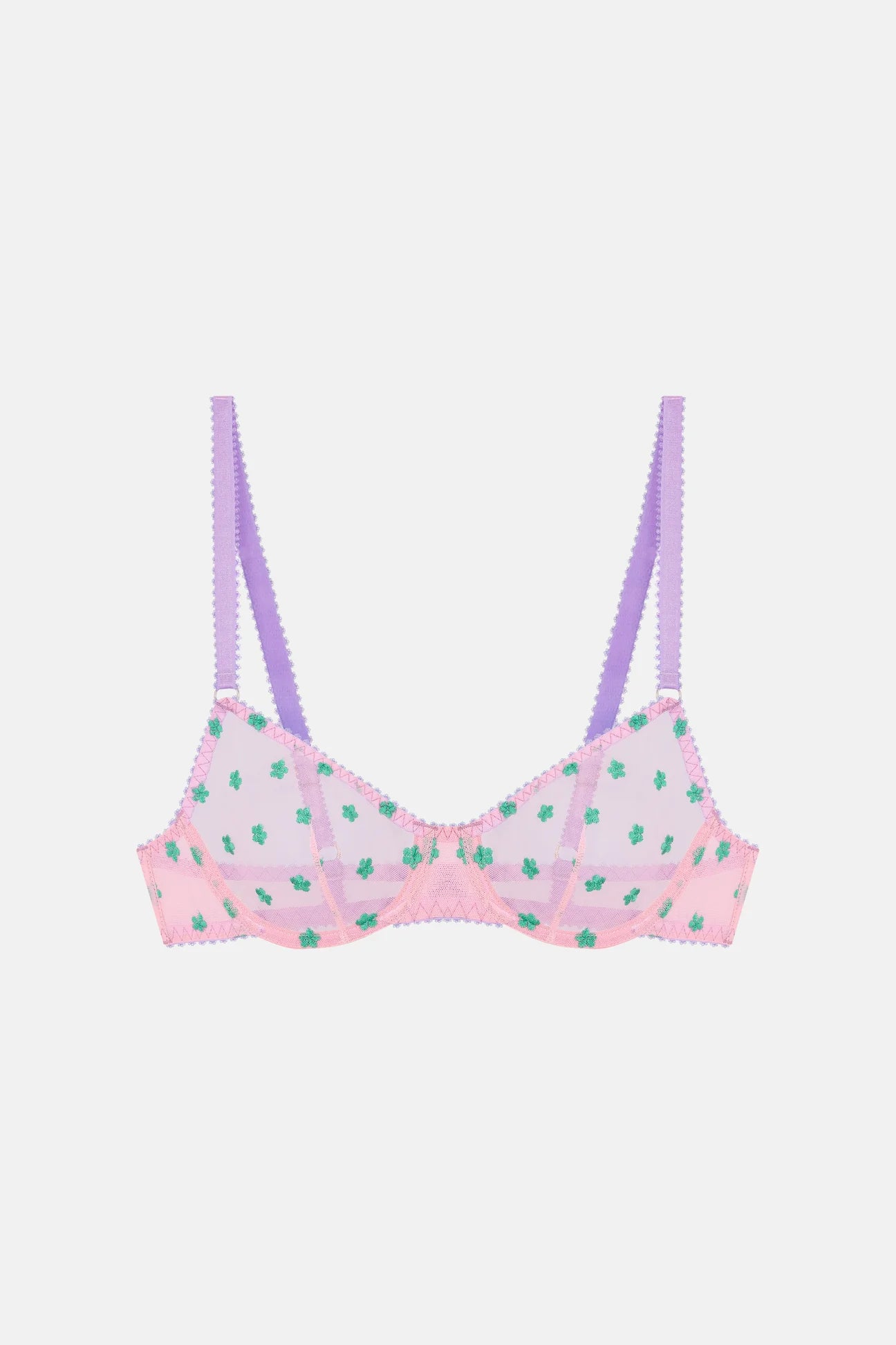 Women's Thermal Lingerie for Cold Weather Arella Embroidery Underwire Bra