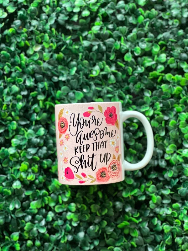 Eco-Friendly Organic Lingerie for Women Sweary You're Awesome Mug