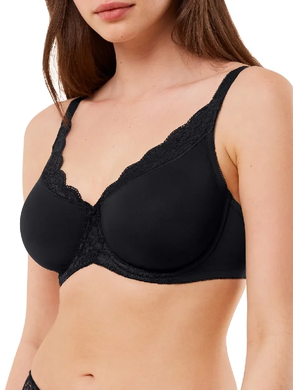 Lingerie Gift Sets for Women Amourette W01 Minimizer Bra - Black