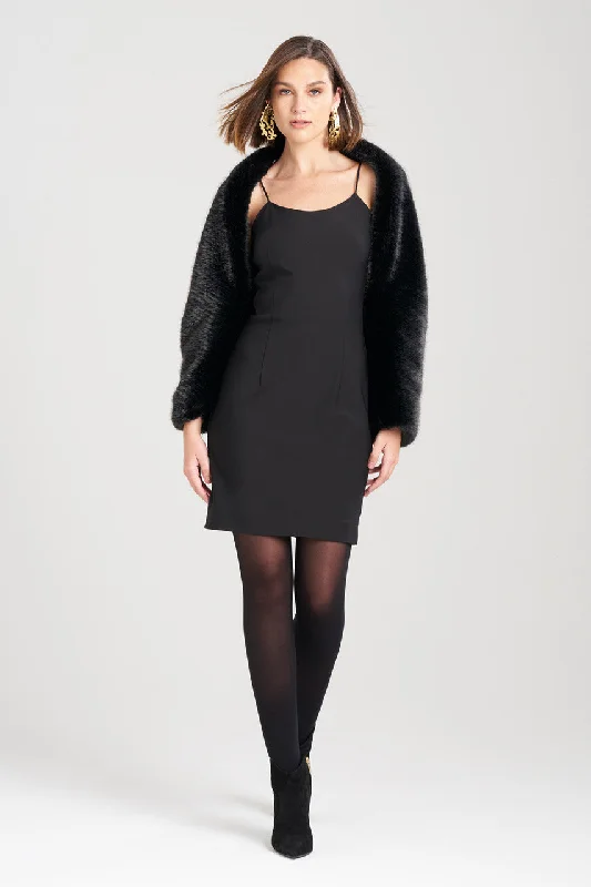 Luxury Lingerie for Special Occasions Faux Mink Shrug