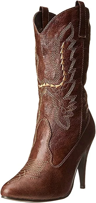 Comfortable Cotton Lingerie for Women Ellie Shoes E-418-Cowgirl 4" Heel Ankle Women's Cowgirl Boot.