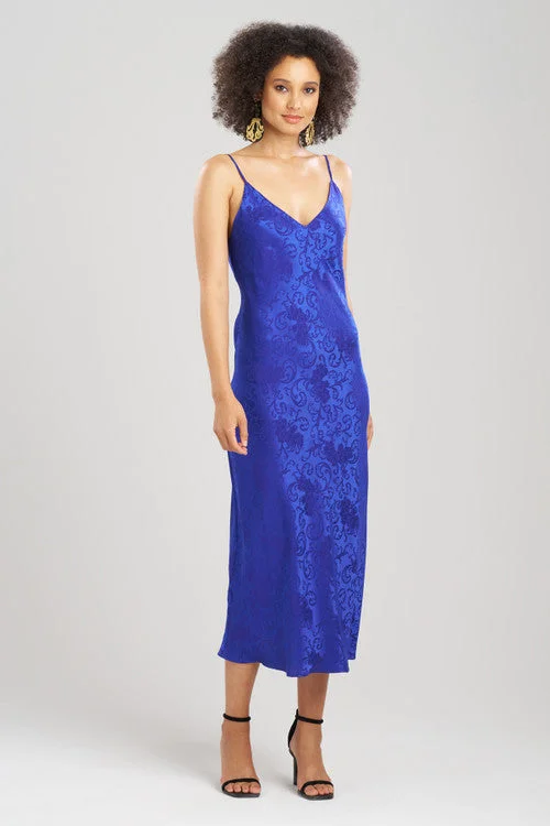 Women's Maternity Lingerie Ines Jacquard Silk Gown