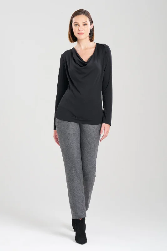 Women's Shapewear Lingerie Sets Layering Jersey Knit Drape Top