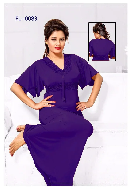 Women's Lingerie with Matching Robes Flourish Nighty FL-0083 - 1Pc Bridal Nighty - Long Nighty Women's Lingerie with Matching Robes Flourish Nighty FL-0083 - 1Pc Bridal Nighty - Long Nighty