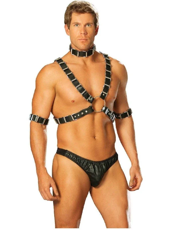Women's Corset Style Lingerie Elegant Moments L9663 Men's 4 piece adjustable harness set