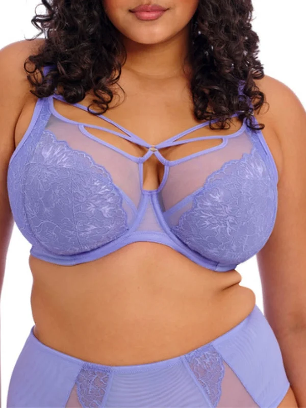 Elegant French Lace Lingerie for Women Brianna Plunge Bra - Jacaranda