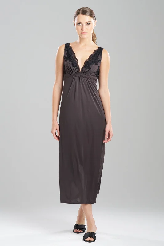 Comfortable Cotton Lingerie for Women Enchant Lace Applique Gown