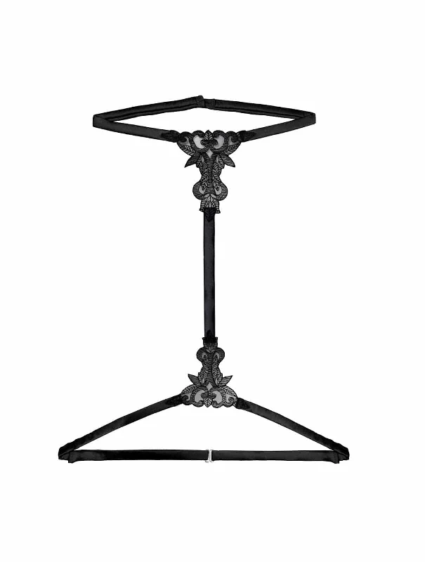 Eco-Friendly Organic Lingerie for Women Onyx Harness