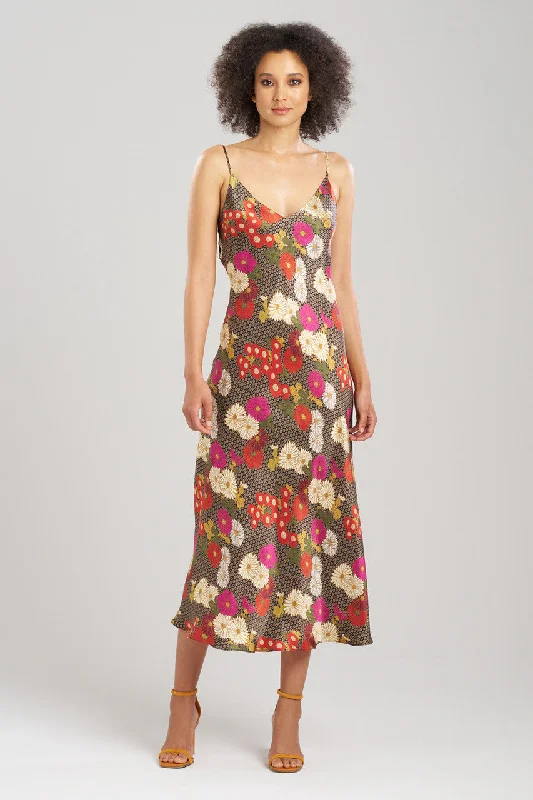 Sexy Lingerie for Women with Stockings Agathe Silk Gown