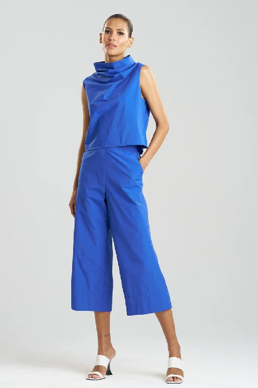 Sexy Lingerie for Women with Stockings Techno Poplin Cowl Top